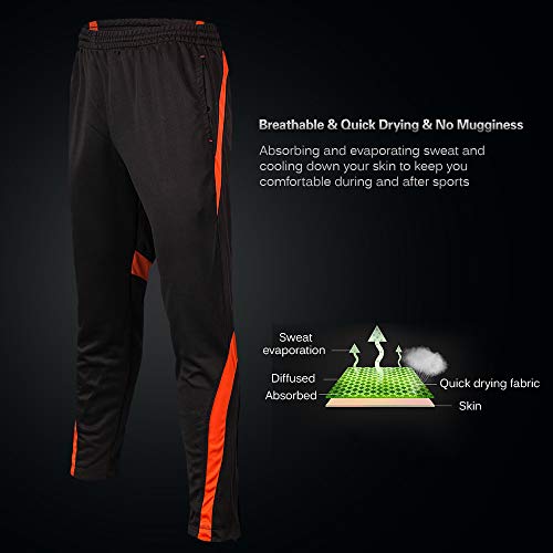 Ajcoflt Calças de corrida dos homens Cônicos Slim Fit Sweatpants com bolso Esportes Jogging Basquete