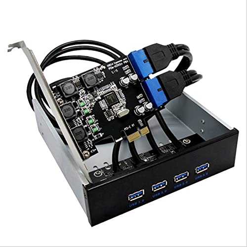 Adaptateur PCI Express USB 3.0 19 Pin Interne pour Boîtier PC Profil Bas - 5