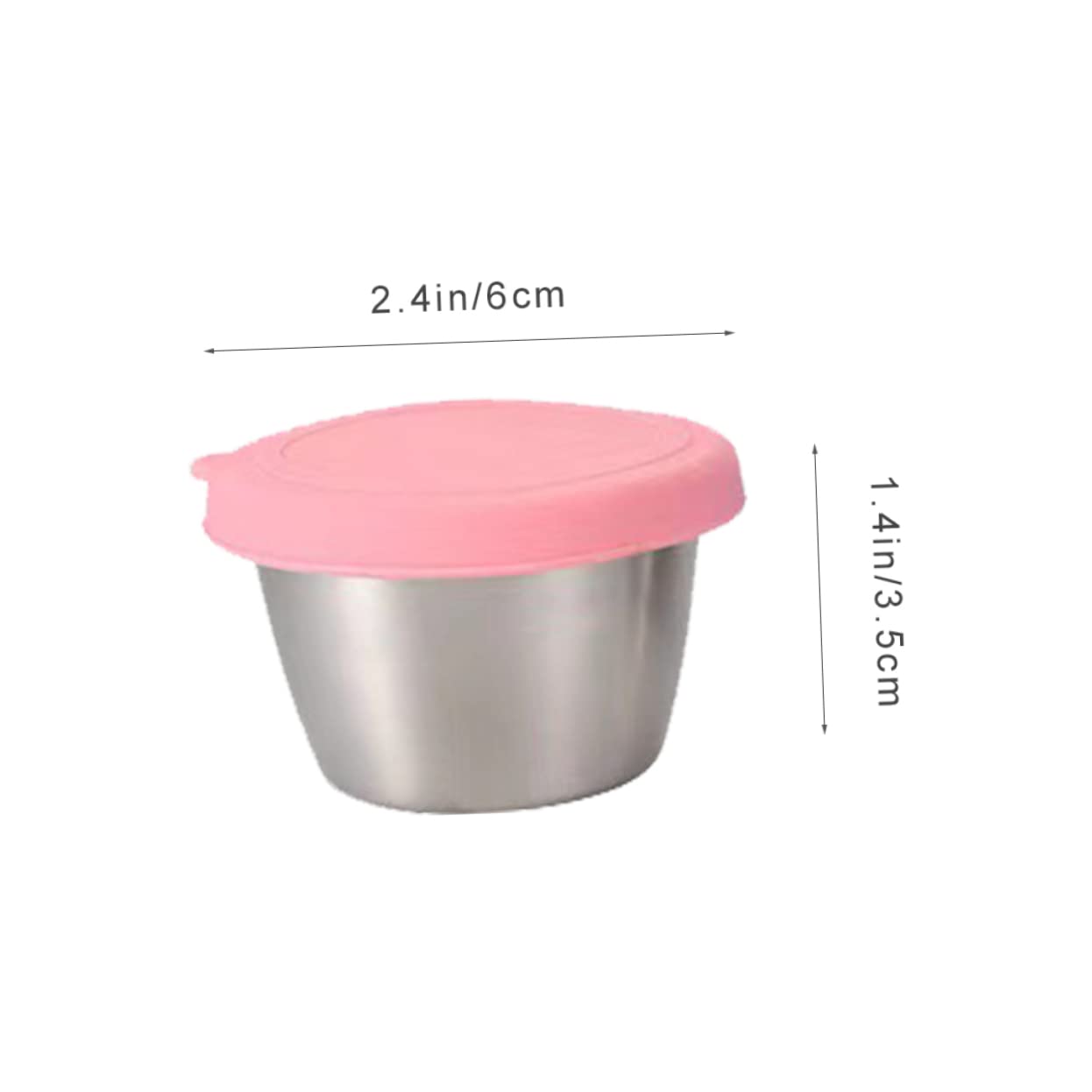 CHICAMPERA 6 Stück Mini Gewürzboxen - Tragbare Saucenbehälter