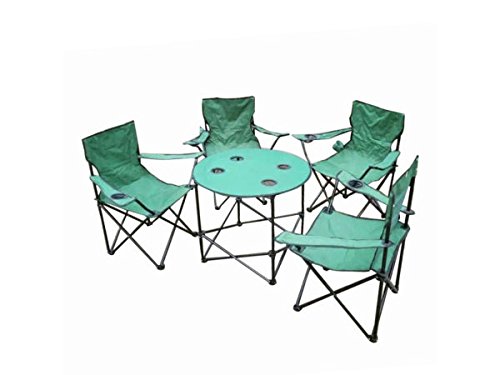 Kole Imports Pc Folding Camping Table And Chairs Set