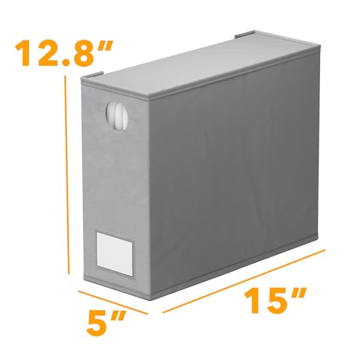 Image of SpaceAid 10 Pack Bed Sheet Organizers and Storage, Foldable Sheet Organizer for Linen Closet, Sheets Set Folder Keeper with Window XL (Queen & King Size) Organizing Bedding Container, Gray