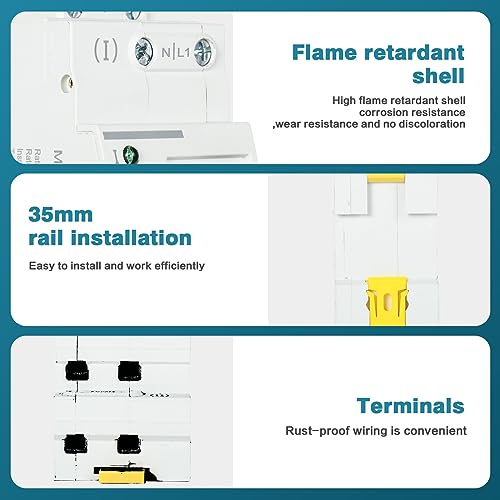 DEWIN Transferschalter, Automatischer Transferschalter G2R DIN-Schiene ATS Dual Power Automatischer Transferschalter Elektrische Wahlschalter 2P 63A 220V