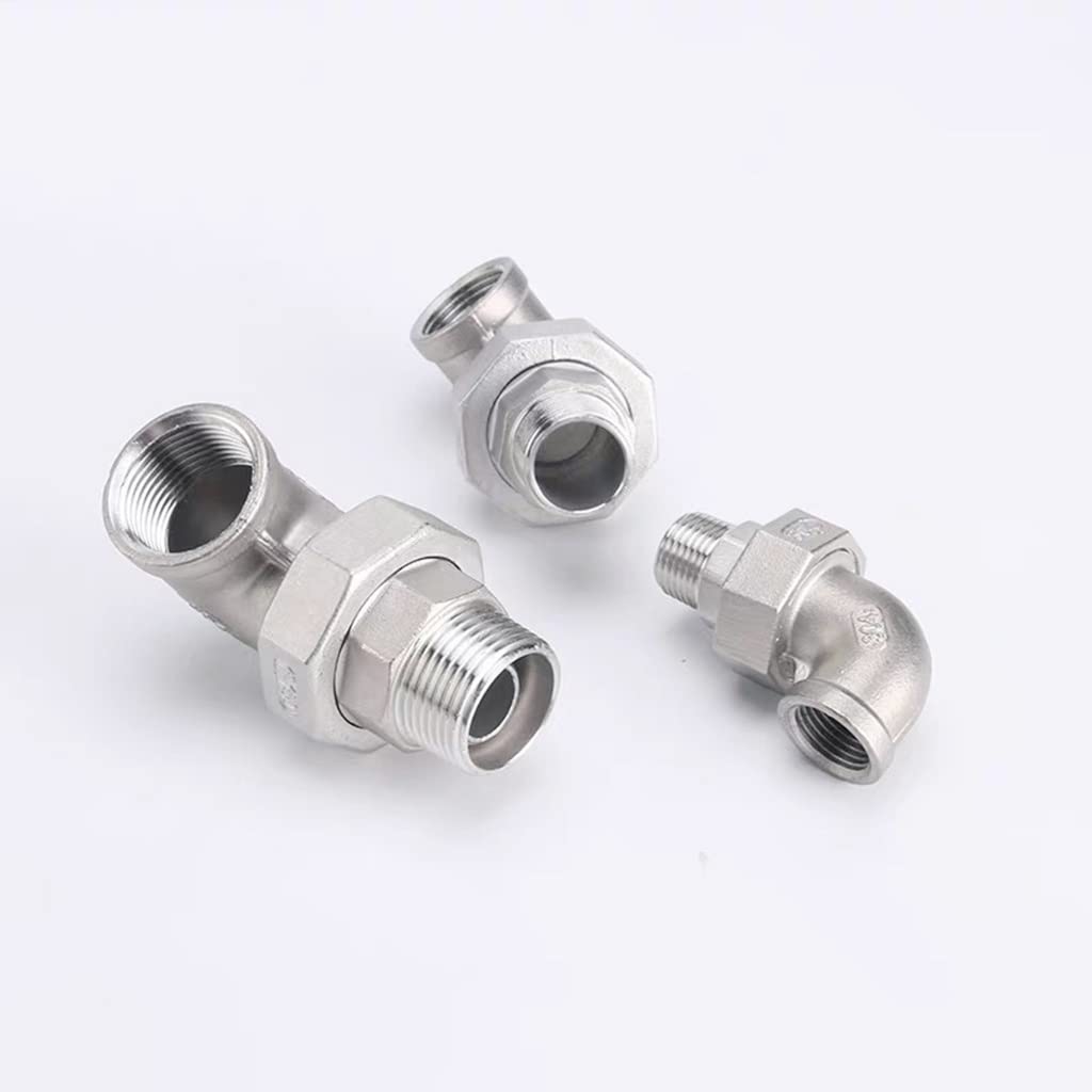 Schlauchverbinder, 1/4", 3/8", 1/2", 3/4" Und 1" Außen-/Innengewinde, 90-Grad-Winkelstück Mit Bsp-Gewinde, 304,Mführende Verbindung, Rohrverschraubung/Female To Female/1-1/4"
