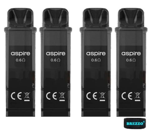 GoteK X Pro Replacement Pod 0.6 ohm Pod 2ml Compatible with Aspire GoteK X Pro Kit ONLY - Nicotine Free (4 Pack)