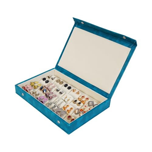 Boîte à boucles d'oreilles pour filles DigiRake bleu sarcelle