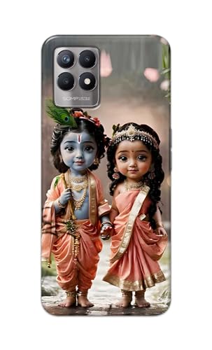 Image of Printed Hard Back Cover for Realme Narzo 50 4G Back Cover (Radha Krishna Love -J2) -190724(EA)