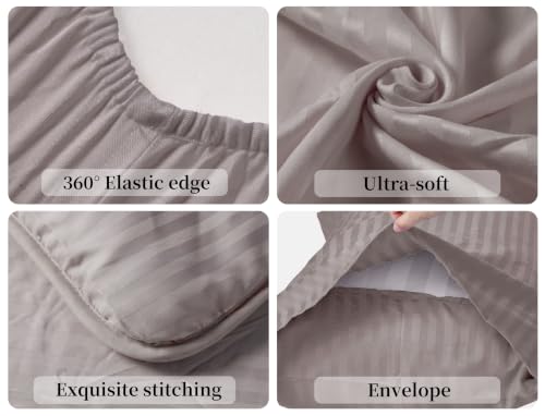 Image of ZPECC Toddler Bedding Set - 4 Piece Hypoallergenic Baby Crib Bedding Set for Boys and Girls, Includes Toddler Comforter, Flat Sheet, Fitted Sheet and Pillowcase, Ashes of Roses