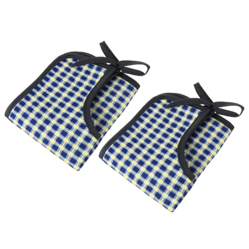 Healeved Babero para Adultos Absorbente y Lavable, 2 Piezas, Color Azul Oscuro, Diseño Práctico Correa Ajustable, Toalla de Saliva para Personas Mayores Discapacidad, Protector de Ropa