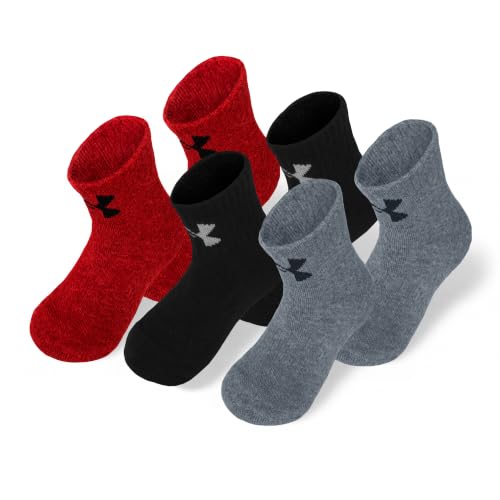 Image of Under Armour boys Multi Pack Essential Quarter Sock
