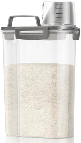 TBMax Rice Storage Container 3 to 5 Lbs - Small Cereal Oatmeal Fl...