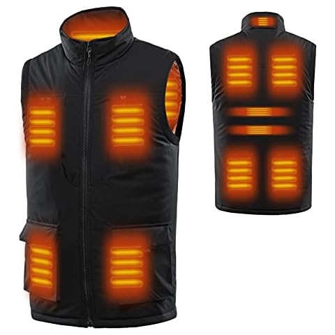IMEISH Heated Vest Heating Jacket 11 Zone for Men Women Outdoor Winter Warm Electric Heating Vest Jacket Clothing Cover