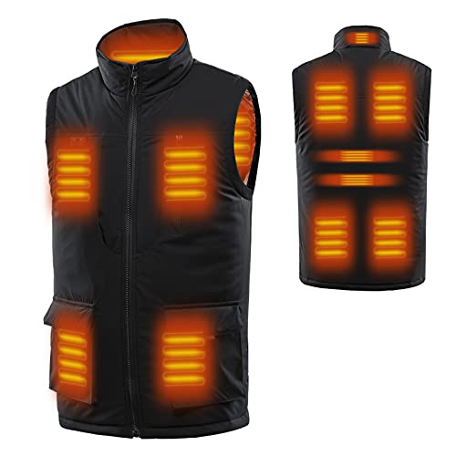 Image of Adult Heated Vest for Men Women - 11 Zone Electric Heating Jacket for Outdoor Winter Warmth