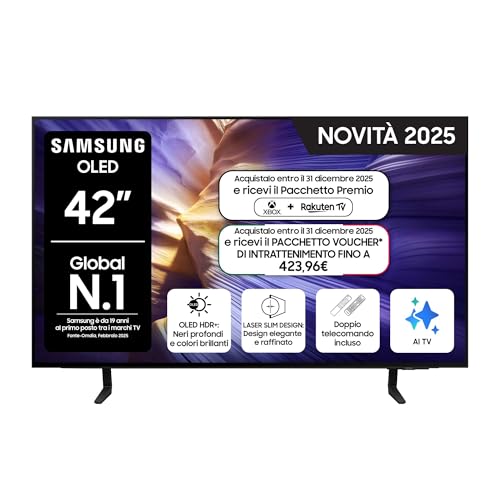 Samsung Smart TV 42'' QE42S90FAEXZT OLED 4K, NQ4 AI Gen3