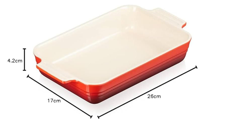 Le Creuset Stoneware Heritage Rectangular Dish 26cm - 2.4L Garnet | Kitchen Warehouse