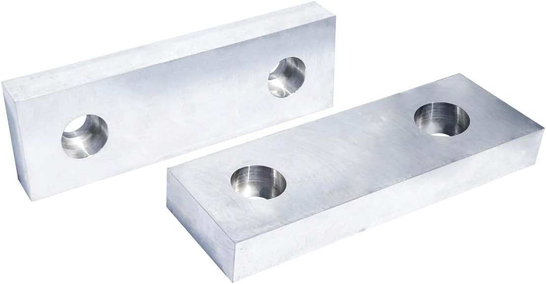 HHIP 3900-2293 6-1/8" L X 2" H X 1" Aluminum Soft Vise Jaw Set