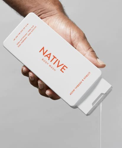 Native Body Wash Twin Pack For Women And Men | Vegan, Sulfate Free, Paraben Free, Dye Free, With Naturally Derived Clean Ingredients, 18 Fl Oz (532 Ml) Each (Citrus & Herbal Musk/ Cashmere & Rain) 2 #TOP1