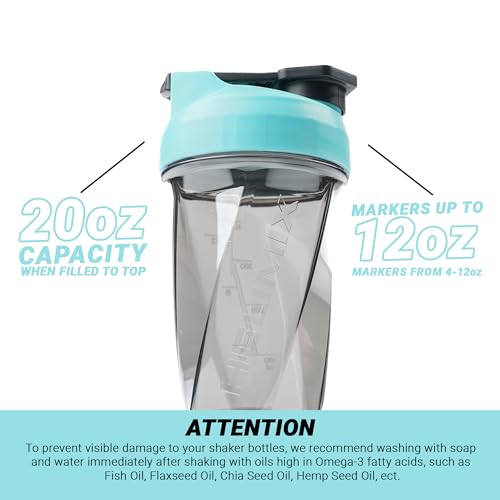 image for HELIMIX 1.5 Vortex Blender Shaker Bottle Holds Upto 20oz | No Blending