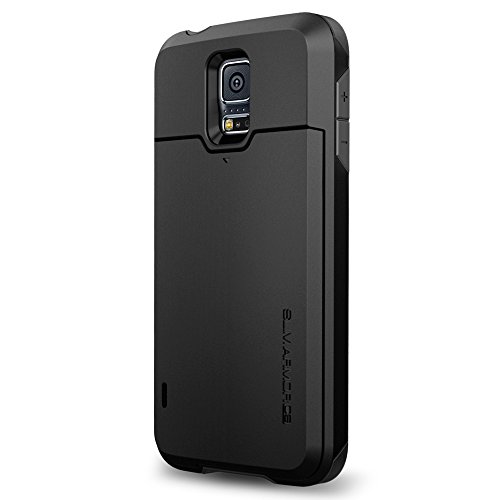 Spigen Slim Armor CS Designed for Galaxy S5 Case (2014) - Smooth Black