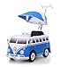 Produktbild ROLLPLAY Push Car mit ausziehbarer Fußstütze, Für Kinder ab 1 Jahr, Bis max. 20 kg, VW Bus T1 (Typ 2), Blau
