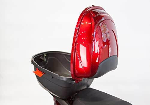 Deluxe Velocity Fast High Performance Recreational Electric Mobility Scooter 3 Wheel – For Seniors Up To 15 Mph & 40 Miles Per Battery Charge 500-Watt Motor 400Lbs Weight Capacity Red, Blue #TOP3