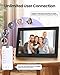 FOOJOE Digital Picture Frame WiFi 10.1inch - Smart Touch Screen Digital Photo Frame Uhale - IPS HD Display Screen Electronic Photo Frame 16GB Memory - Send Photos and Videos Instantly via Uhale