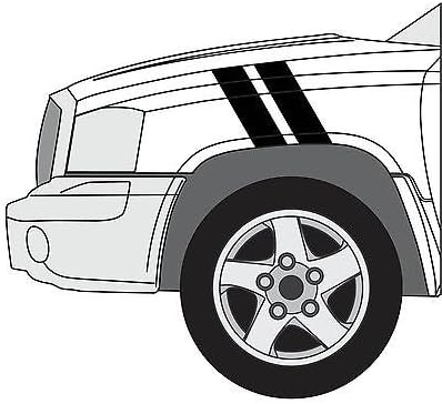 Dodge Dakota Hash Mark Stripes Grand Sport Fender Bar Decals