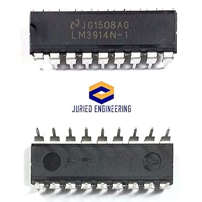 LM3914N-1 LM3914 Dot Bar-Graph Display Driver with Built-in Regulated and programmable LED Current Drive eliminating ext resistors DIP18 DIP-18 (Pack of 50)