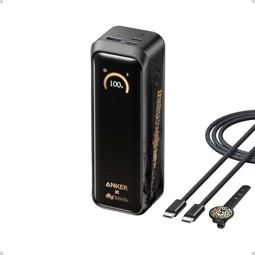 Image of Anker Prime Power Bank Black Myth: Wukong Edition, 20,100mAh 3-Port Portable Charger with 220W, Two-Way Power, TSA-Approved, App Control, for MacBook, iPhone 17 /16 Series, and More (Base Not Included)
