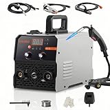 Máquina de Solda 3 em 1 MIG MMA TIG 250A 110V/220V com Display LCD - Soldadora Sem Gás, Inverter IGBT, Compacta e Econômica (110, Volts)