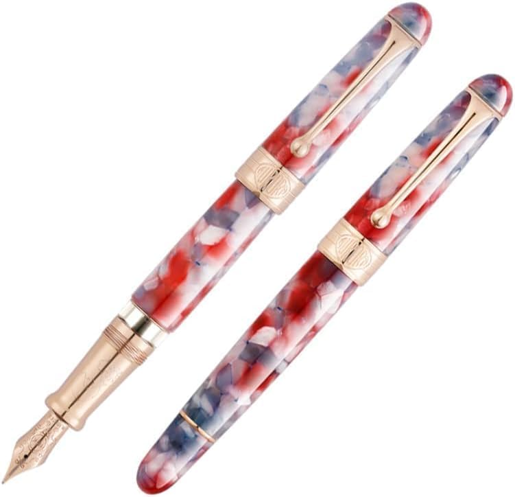 Amazon | AURORA アウロラ 万年筆 限定88 富士桜FUJI レッドブルー理石