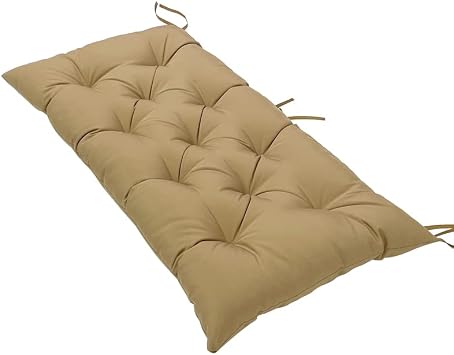 SeaHome Indoor/Outdoor Bench Cushion,Waterproof Swing Seat Cushion,Outdoor Chair Cuhion,for Lounger Garden Furniture Patio Loveseat Bench 47.2" x 19.7", Khaki