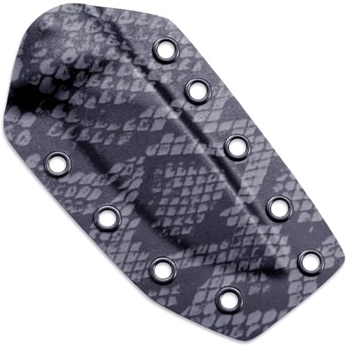 Image of KYDEX Thermoform Sheet - (P1 Texture) - (Infused Print) - (12in x 12in) - (Snake Skin - Gunmetal Rattler) - (1 Sheet) - (for Holster Making & Hobby) - (USA Made)
