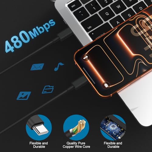 Image of Super Fast Samsung Charger Type C,45W Dual Port USB C Fast Charger Block [2-Pack] & Extra Long 60W 3 /6 /6 /10FT USB C Cable - PD Quick Charging 3.0 for Samsung Galaxy S26 S25 Ultra /S24+ /S23 iPhone 16