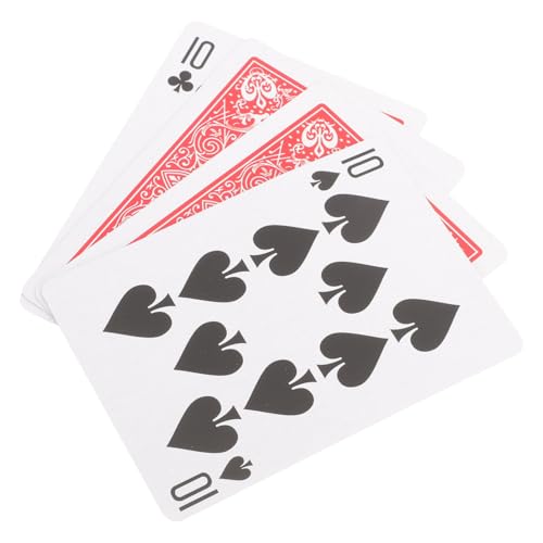Toyvian 4stücke Pokerkarten Magische Spielkarten Mit Tricks Für Partyspiele Tischspiele Und Geselligkeit Für Poker Und Kartenspiel-Fans