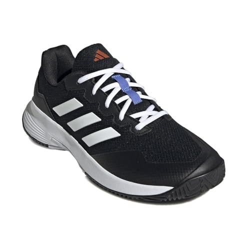 Image of Adidas Women's Gamecourt 2.0 TennisSneaker, Core Black FTWR White Solar Red, 15 UK