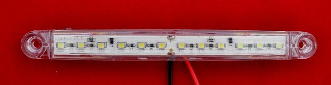 10 x 20 LED's wit 24 V voorzijde outline marker lichten trailer chassis truck vrachtwagen caravan kipper vrachtwagen