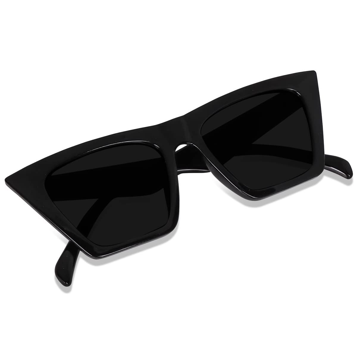 EyevyRetro Vintage 100% UV Protected Big Frame Cateye Sunglasses For Women