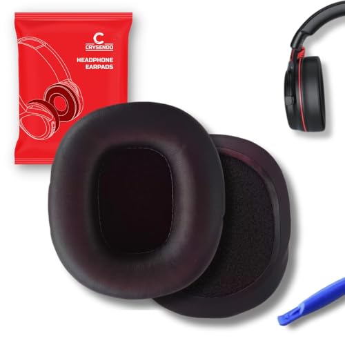 Image of Crysendo Headphone Cushion Compatible with Boat Rockers 550 Headset Replacement Ear Cushion | Earpads, Ear Cups Protein Leather, Superior Noise Isolation Memory Foam (Black)