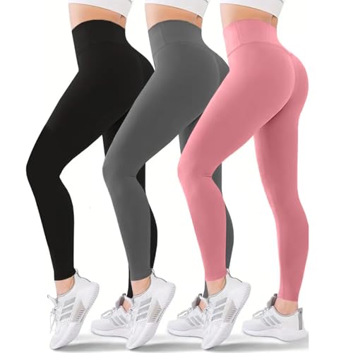 La mejor comparación de Ropa de Ejercicio y fitness para Mujer para comprar hoy. 48 BWEFVB Paquete de 3 Leggings para Mujer,Cintura Alta Control Abdomen,No Transparentes,Ajuste Perfecto,Yoga,Gimnasio,Running,Entrenamiento,Ejercicio,Fitness,Moda Deportiva...