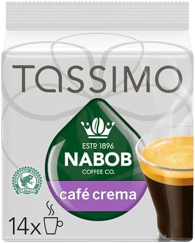 Tassimo Nabob Café Crema Coffee Single Serve T-Discs, 110g