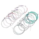 MAGICLULU 21pcs Guzheng Strings Full Set Nylon Wrapped Steel Core Replacement Strings Kit for Random Color