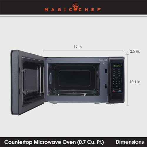 image for Magic Chef MC77MB Countertop Microwave Oven, Small Microwave for Compa