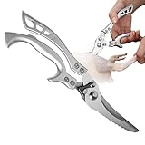 Heavy Duty Cooking Scissors - Poultry Chicken Bone Shears Kitchen with Safety Lock Scissors,Anti-Slip, Light Weight Household Necessity All-Purpose Shears for Chicken Bone Cutting