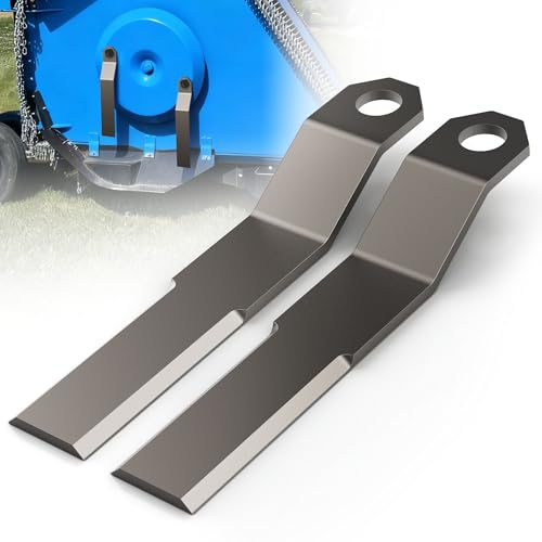 WooFog 7 mm Brush Hog Blades Bush Hog Blade Bush Hog Replacement Blades Skid Steer Brush Cutter Blade Heavy Duty Ar400 Steel Compatible with Mower King Skidsteer (2-3/8 x 14 x 3/8)