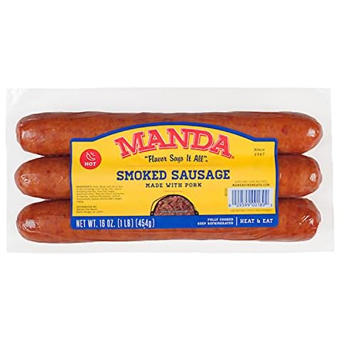 Manda Fine Meats Hot Sausage 1 lb (3 Pack) Cover