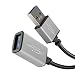 Produktbild KabelDirekt  USB A 3.0 Verlängerungskabel  2m (Stecker USB A auf Buchse USB A, geeignet für alle USB A Anschlüsse, schwarz/Space Grey)  PRO Series