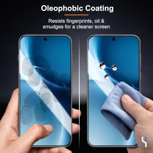 Image of Tempered Glass for Vivo X300 Pro (6.78 Inch) Military Grade 9H Screen Guard, Anti-Scratch, Shatterproof, Edge to Edge Full Coverage - Black Border