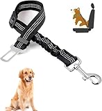 Durable Dog Car Harness with Adjustable Seat Belt, Strong Nylon Bungee Buffer, Clip Lead (18x3x4CM)