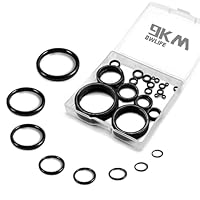 9KM DWLIFE Angelrute Augen Reparatur Kit 60 Stück Spitzenring Rutenring Angelrutenführer 12 Größen Keramik Führungen Ringe Ersatz Satz