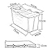 Bañeras MYANYAN Plegable Portátil Piscina Gran Cubo de Baño Independiente para Adultos...